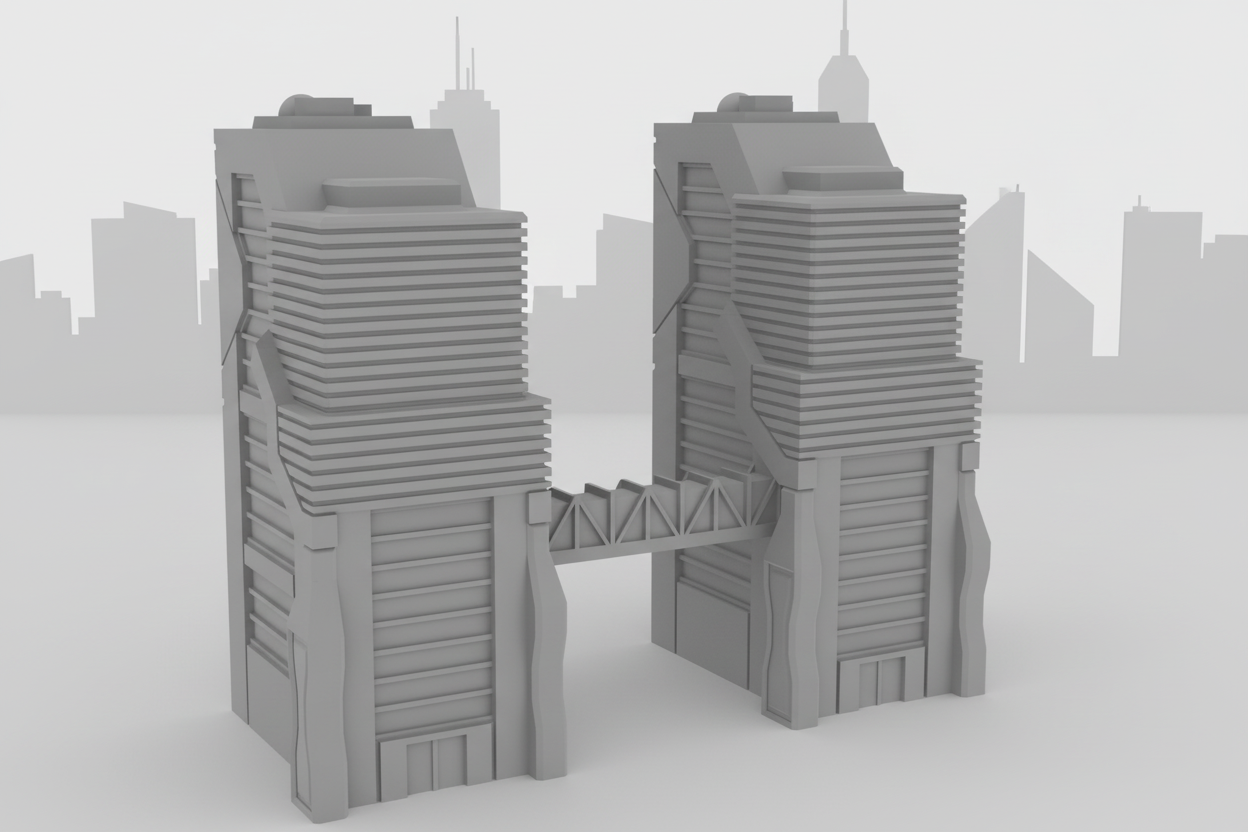 Neo Tyrannis Mini Sky Scraper 4 Building