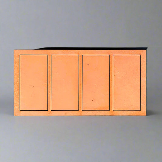 Pair of 25x50mm Rectangle "Midgard" Heavy Riders Trays (4 Figure)