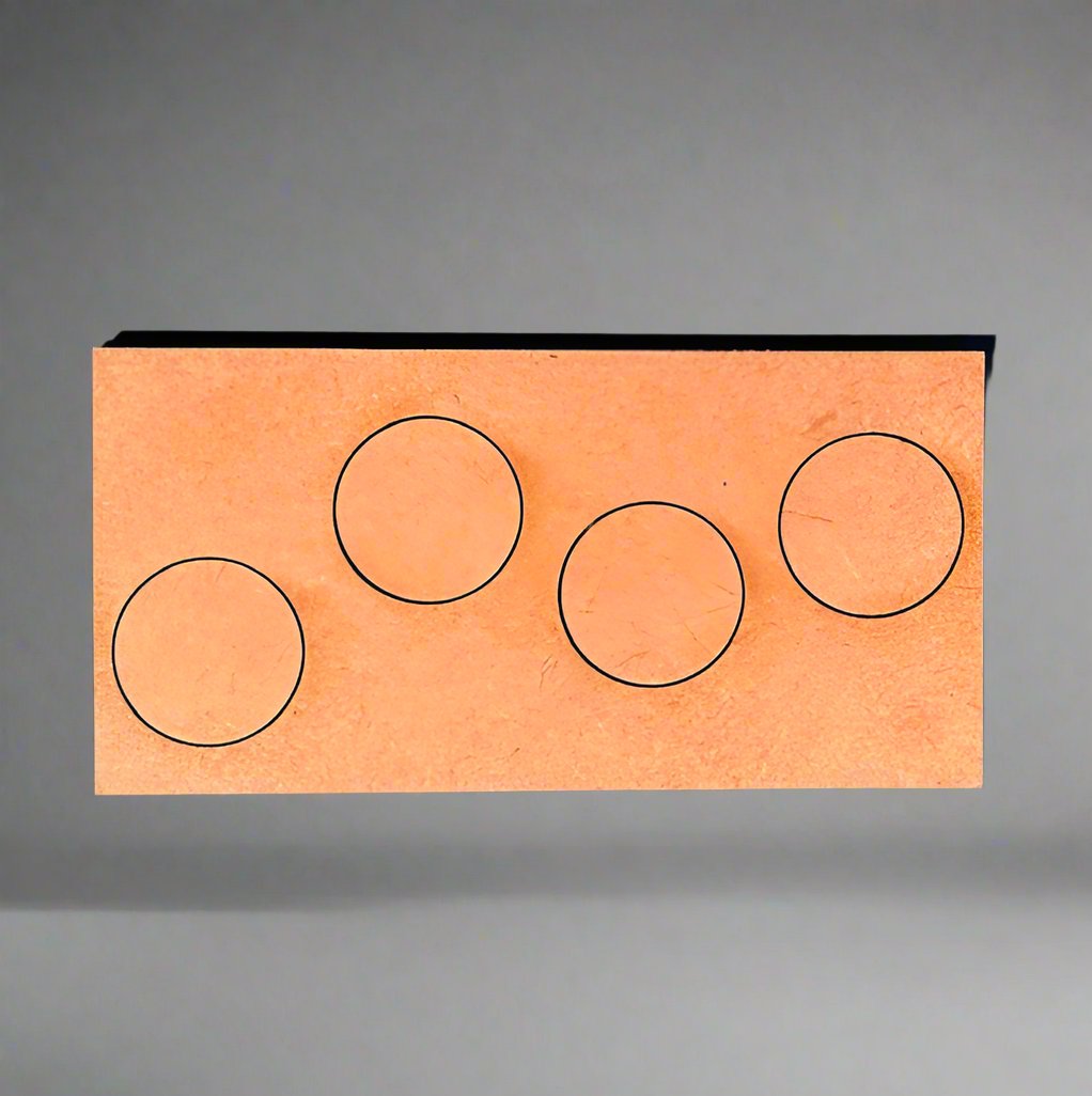 Pair of 25mm Round "Midgard" Skirmish Trays (4 Figure)