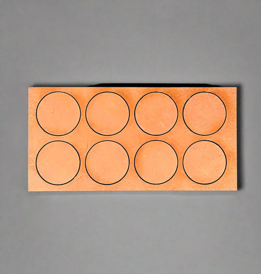 Pair of 25mm Round "Midgard" Warrior Trays (8 Figure) 4/4 Linear