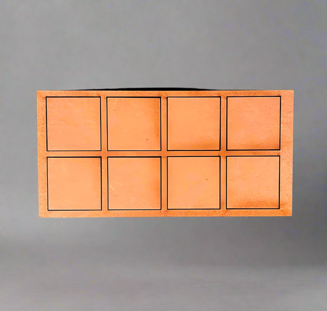 Pair of 25mm Square "Midgard" Warrior Trays (8 Figure) 4/4 Linear