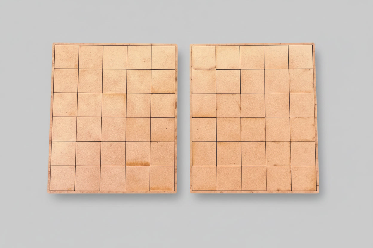 Pair of 30mm Square (30 Fig) 5/5/5/5/5/5 Movement Trays