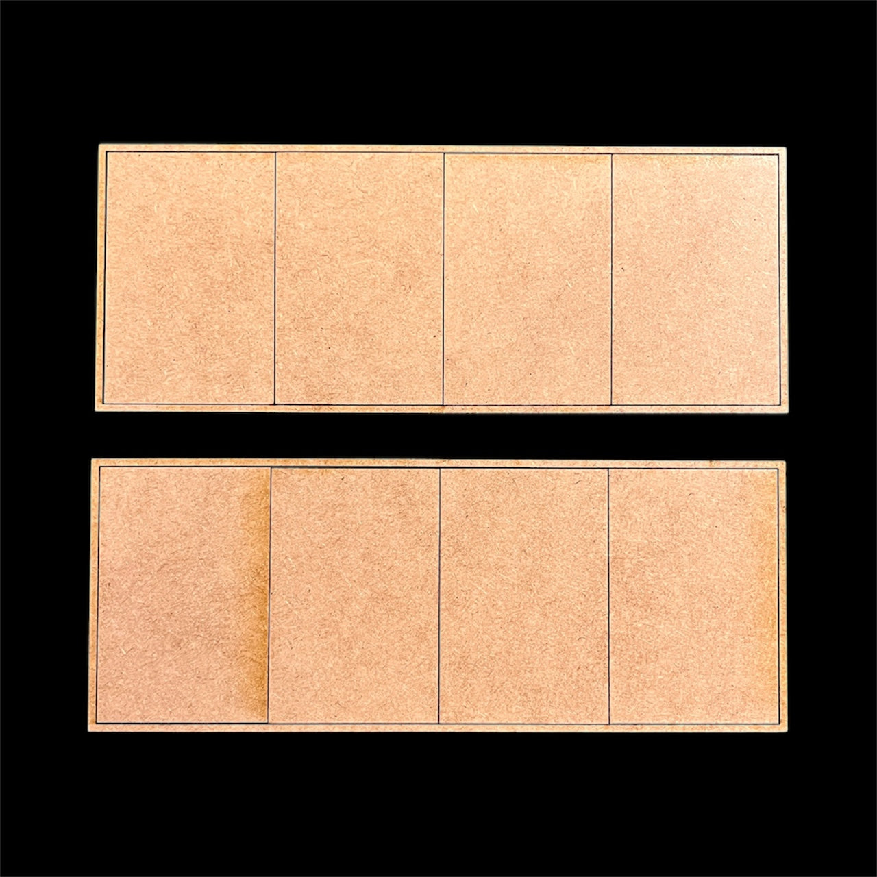 Pair of 50x75mm Rectangle Trays (4 Figure)