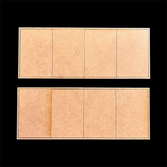 Pair of 50x75mm Rectangle Trays (4 Figure)