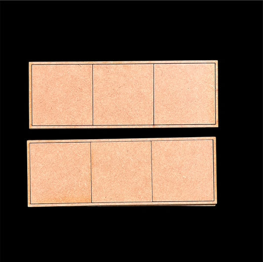 Pair of 50mm Square Linear Trays (3 Figure)