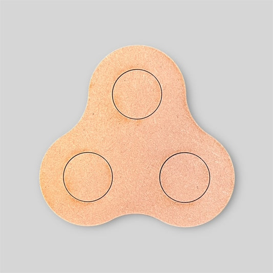 Pair of 25mm Round Bolt Action Movement Trays (3 Figure) Cluster