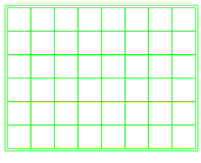 Pair of 25mm Square 8x6 Trays (48 Figure)