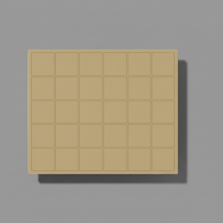 Pair of 25mm Square 7x5 Trays (35 Figure)