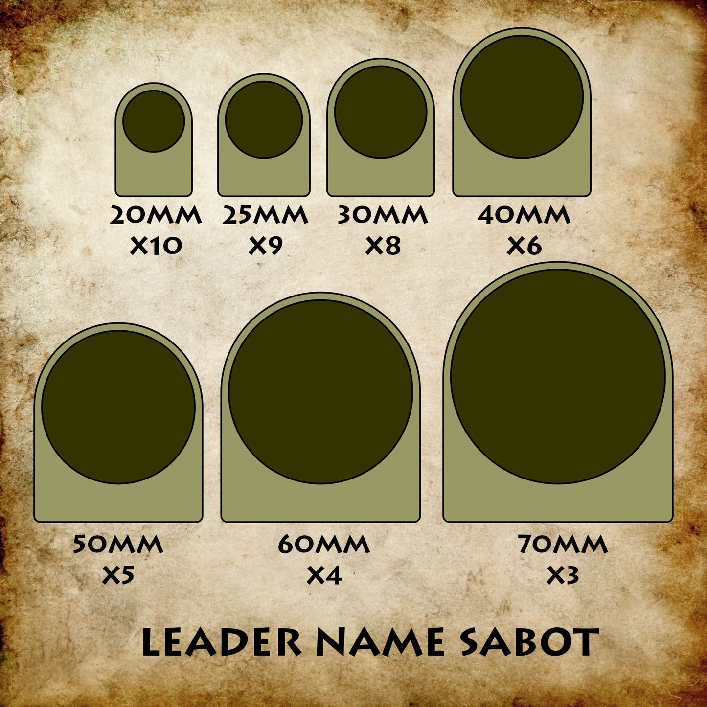 "Too Fat Lardy" Leader Name Sabots