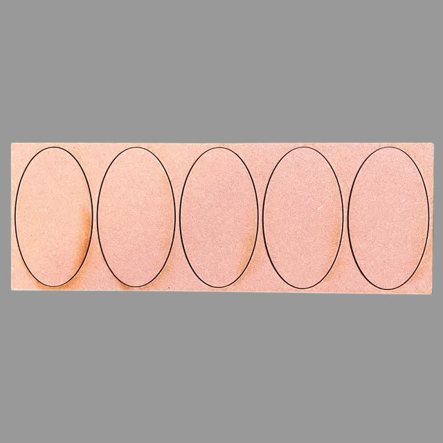 Pair of 42 x 75mm Oval (5 Fig) Linear Movement Trays