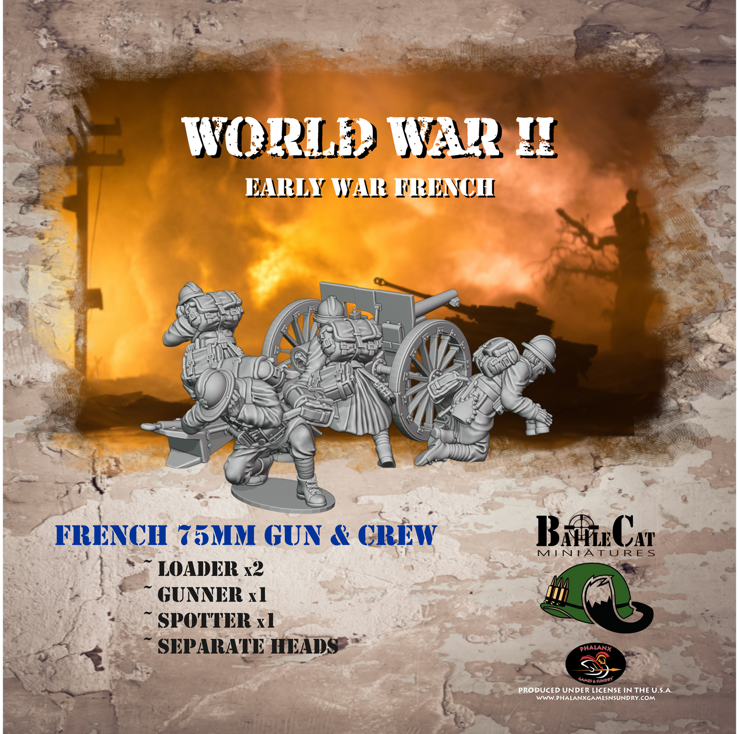 French 75mm Gun & Crew