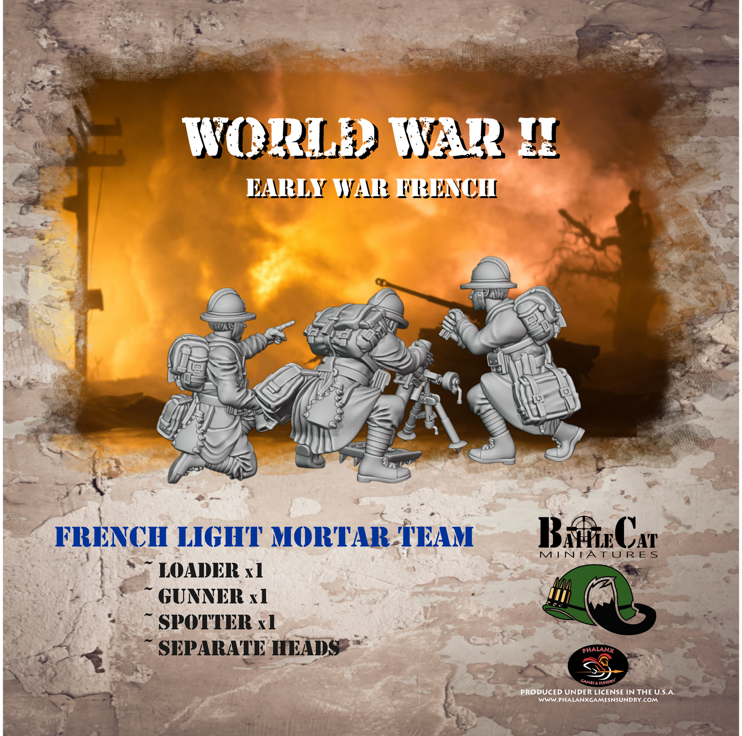 French Light Mortar Team
