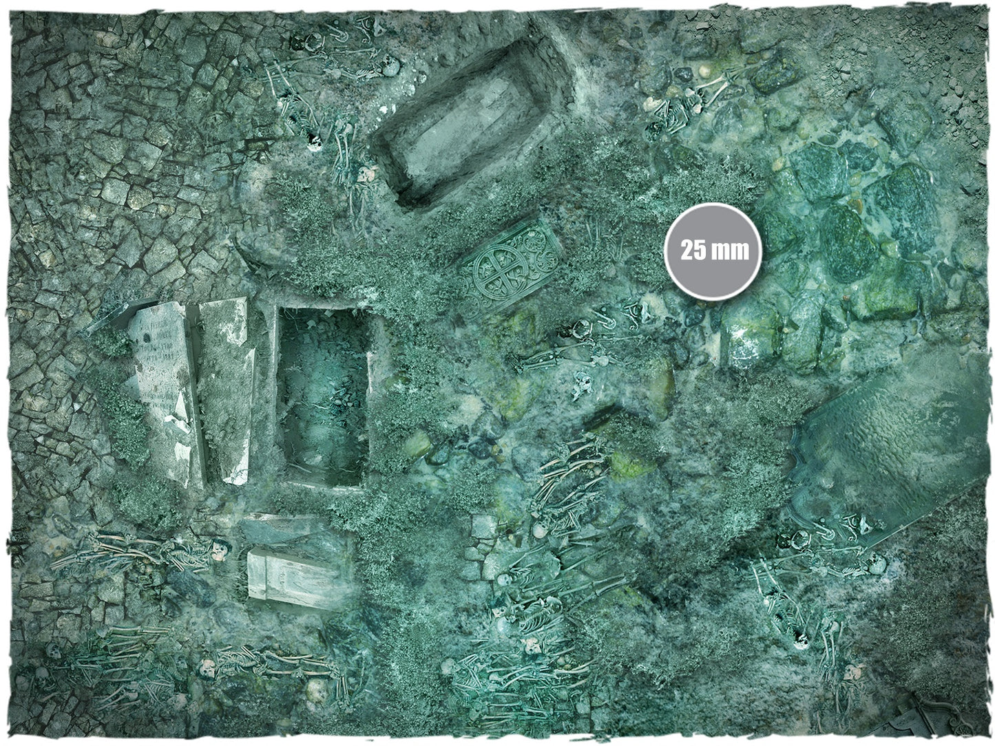 Game Mat - Burial Grounds: 3x3 Neoprene