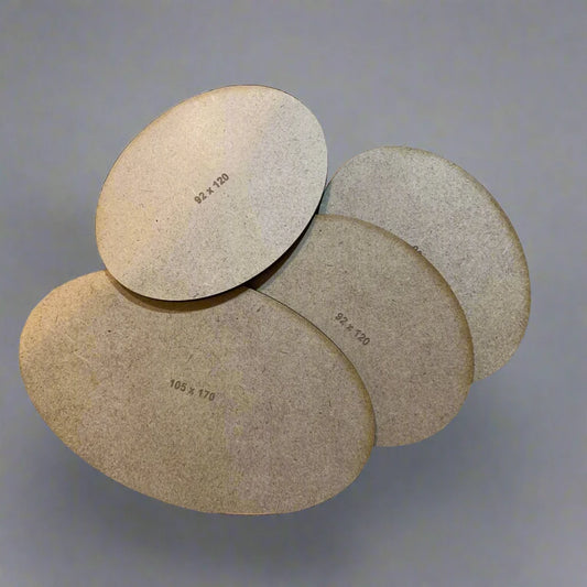 Oval 133 x 231mm MDF Base