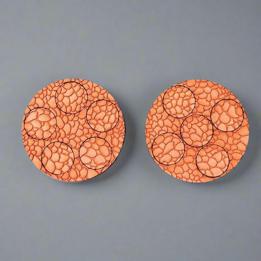 Pair of 25mm Round  "Gangs of Rome" Mob Trays (5 Figure)