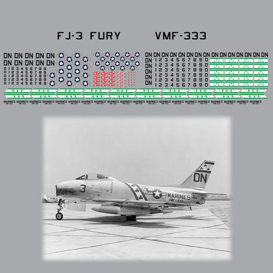*DECALS* FJ-3 Fury VMF-333