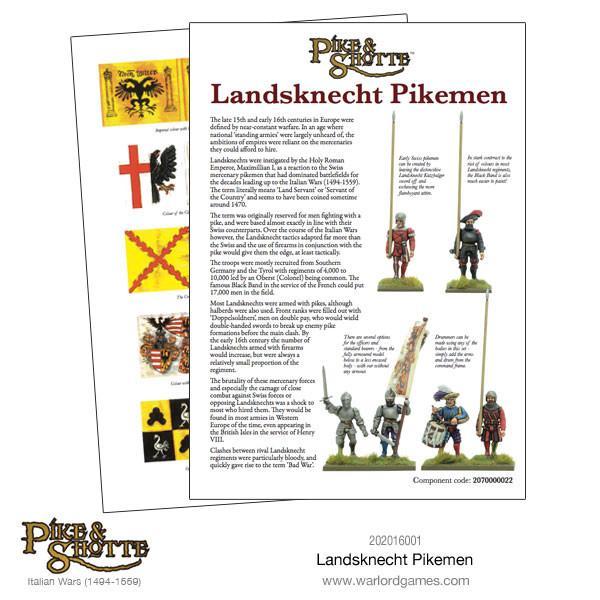 Warlord Landsknechts Pikemen