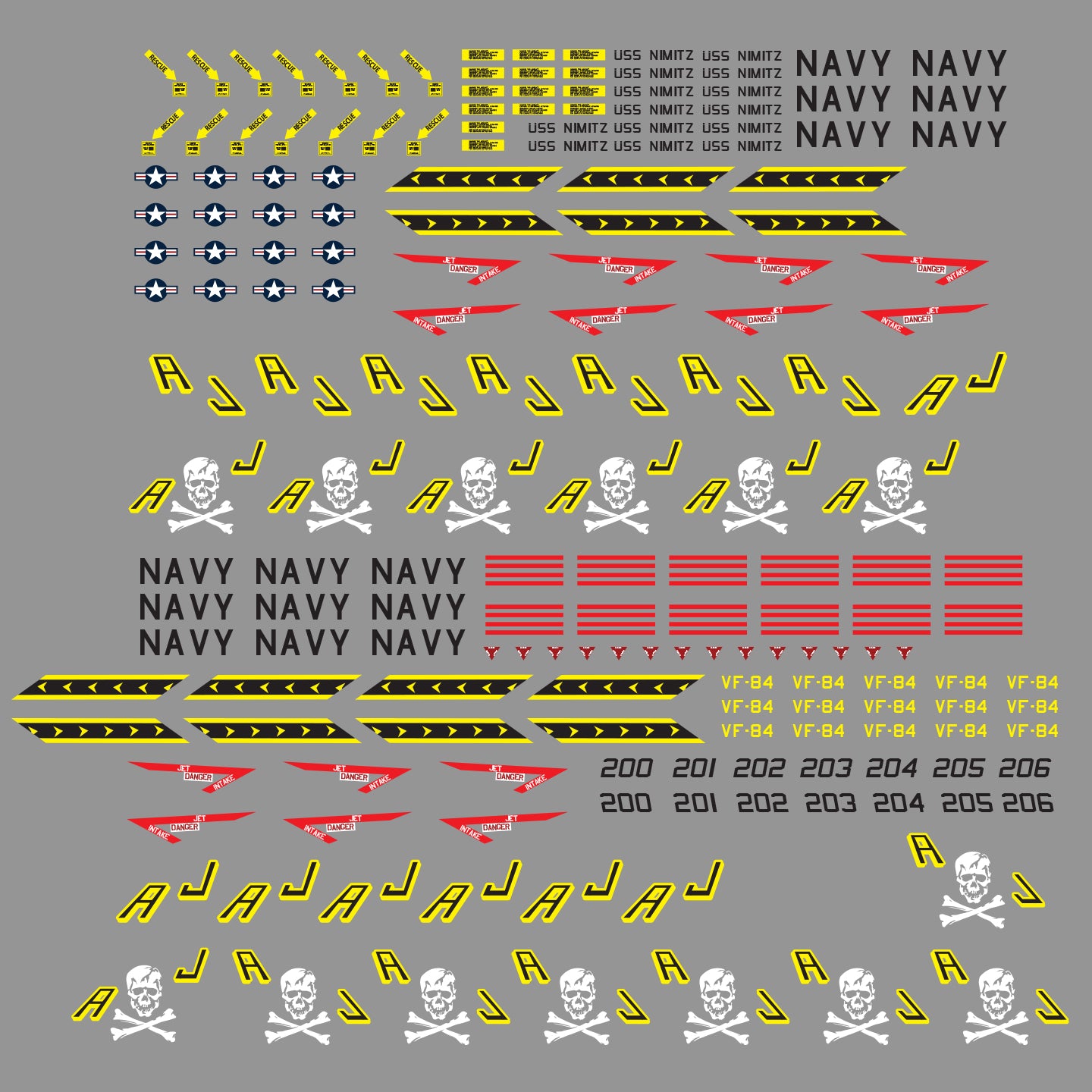 *DECALS* F-14 VF-84 Jolly Rogers