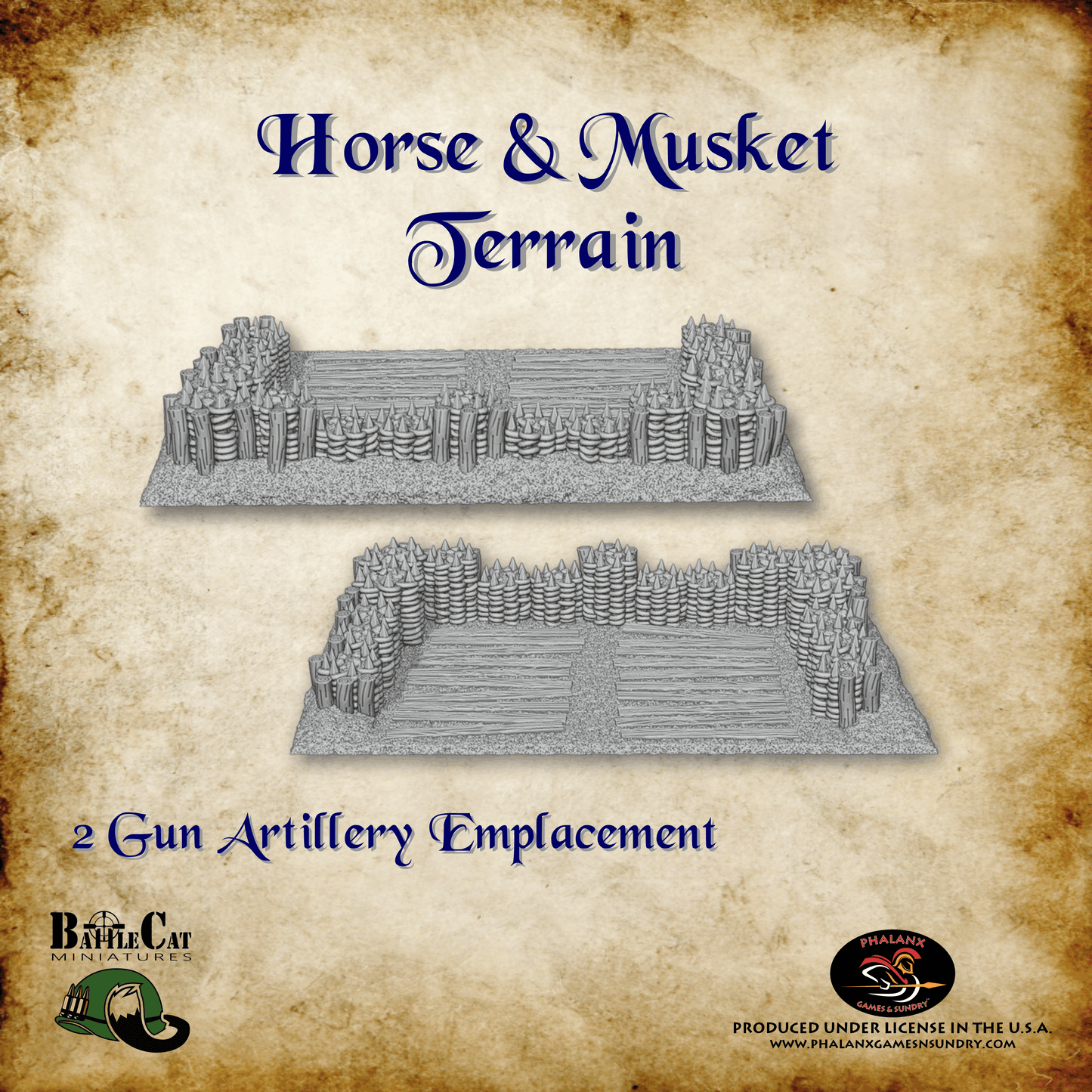 Two Gun Artillery Emplacement