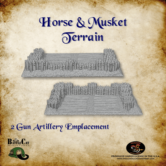 Two Gun Artillery Emplacement