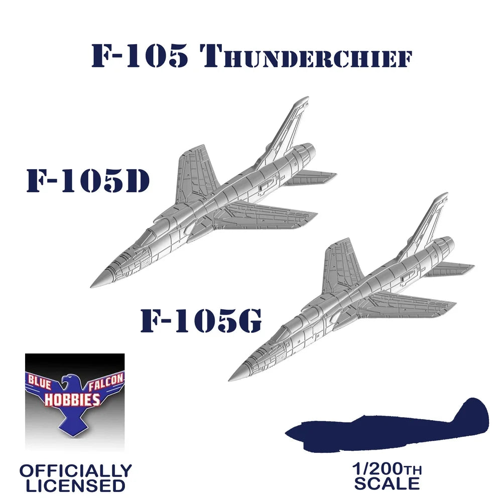 Resin F-105 Thunderchief 1/200 2-Pack