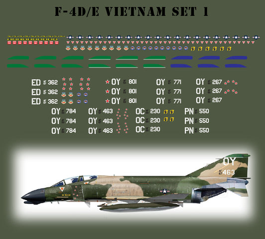 *DECALS* F-4B Phantoms of the Vietnam War