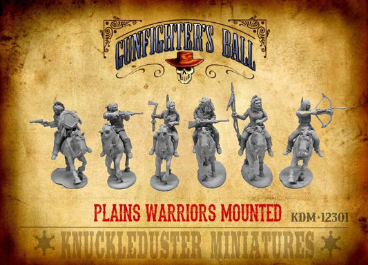 Plains Warriors Mounted