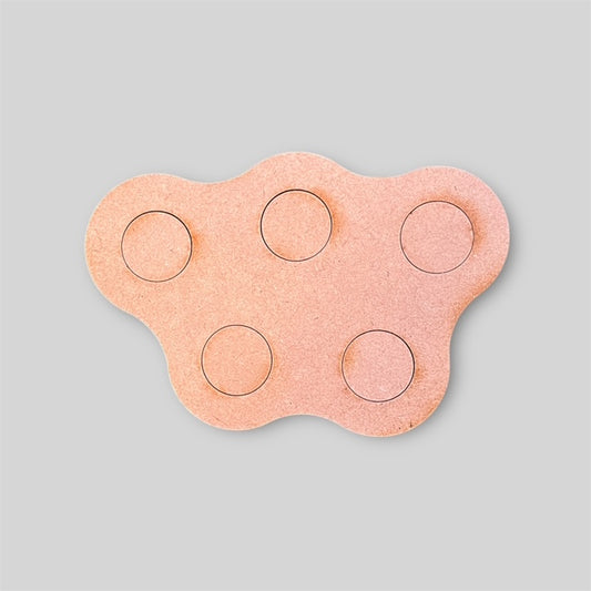 Pair of 25mm Round Bolt Action Movement Trays (5 Figure) Cluster