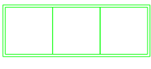 Pair of 50mm Square Linear Trays (3 Figure)