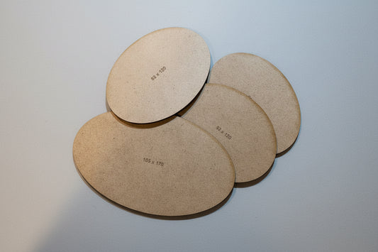 Oval 140 x 180mm MDF Base