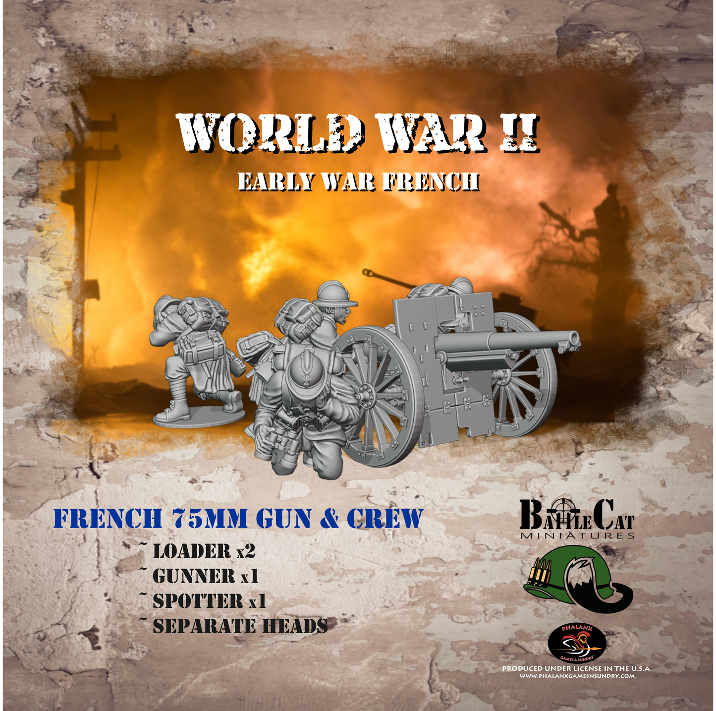 French 75mm Gun & Crew