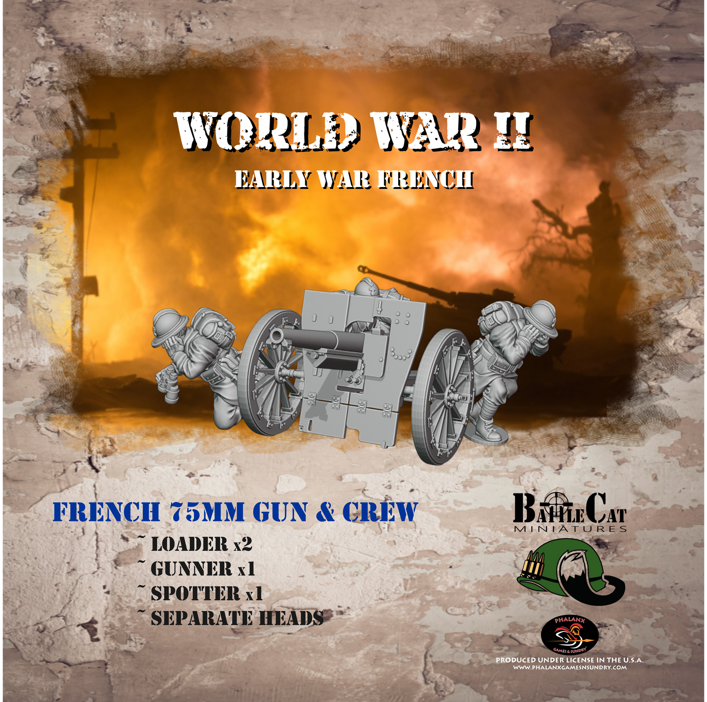 French 75mm Gun & Crew