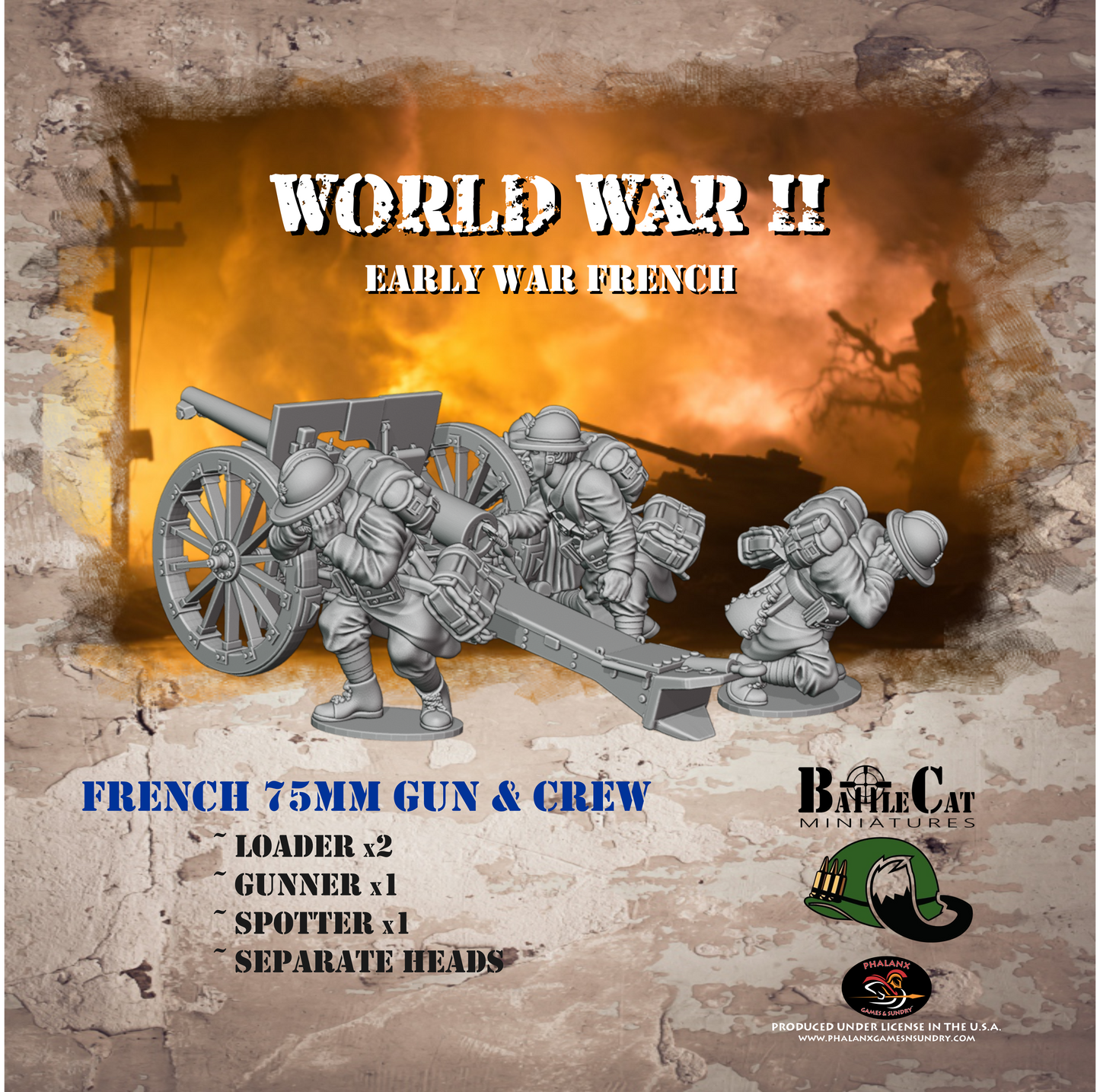 French 75mm Gun & Crew