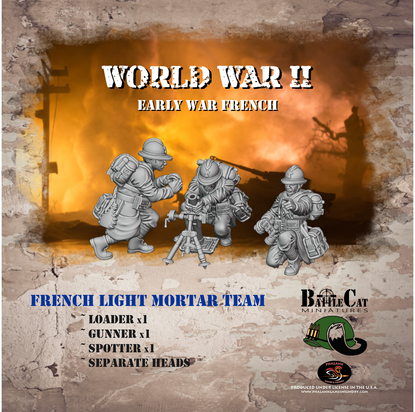 French Light Mortar Team