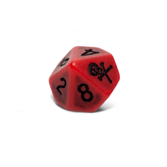 Set of 6 Blood D10 Dice