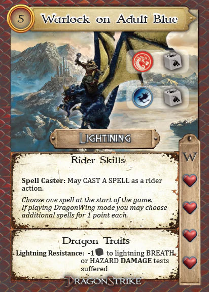 DragonStrike Blue & Brass + Expansion Mat (no miniatures, tokens only)