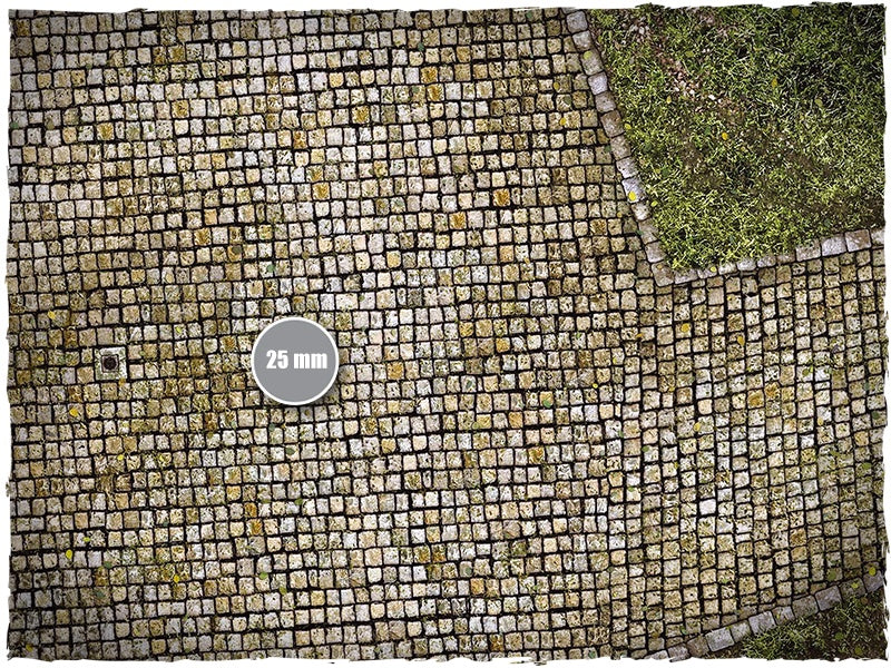 Game Mat - Cobblestone Streets: 3x3 Neoprene