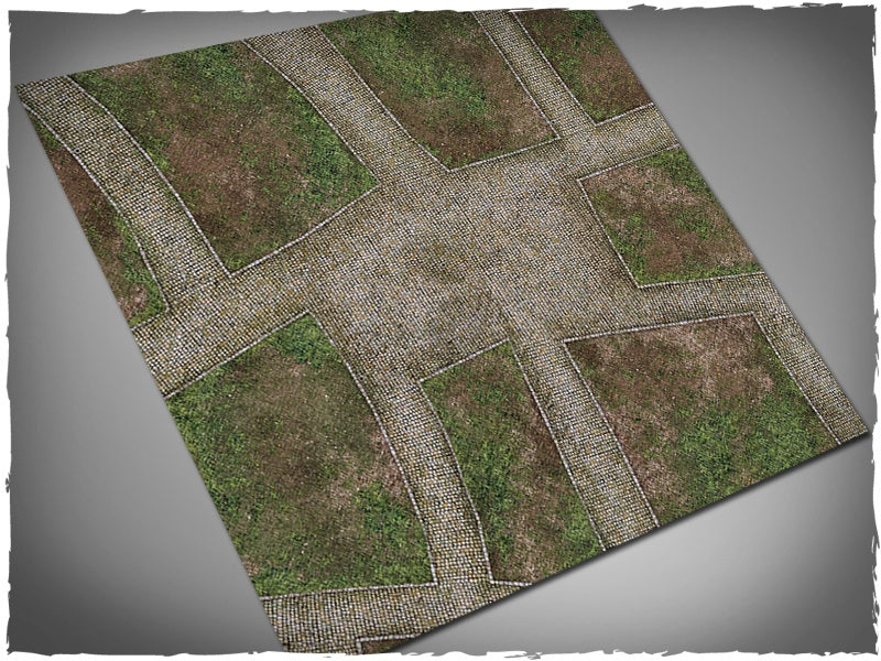 Game Mat - Cobblestone Streets: 3x3 Neoprene