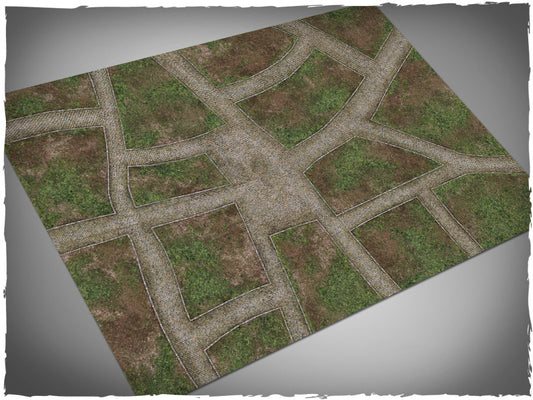 Game Mat - Cobblestone Streets: 4x6 Neoprene