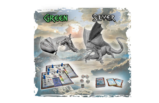 DragonStrike Green & Silver Expansion (unpainted dragons)