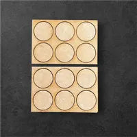Pair of 20mm Round (6 Fig) 3/3 Linear Movement Trays