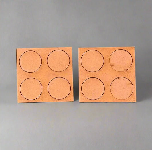 Pair of 25mm Round Trays (4 Figure) 2/2 Linear