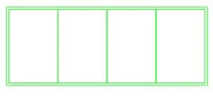 Pair of 50x75mm Rectangle Trays (4 Figure)