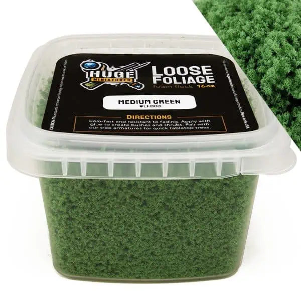 Medium Green Foam Flock