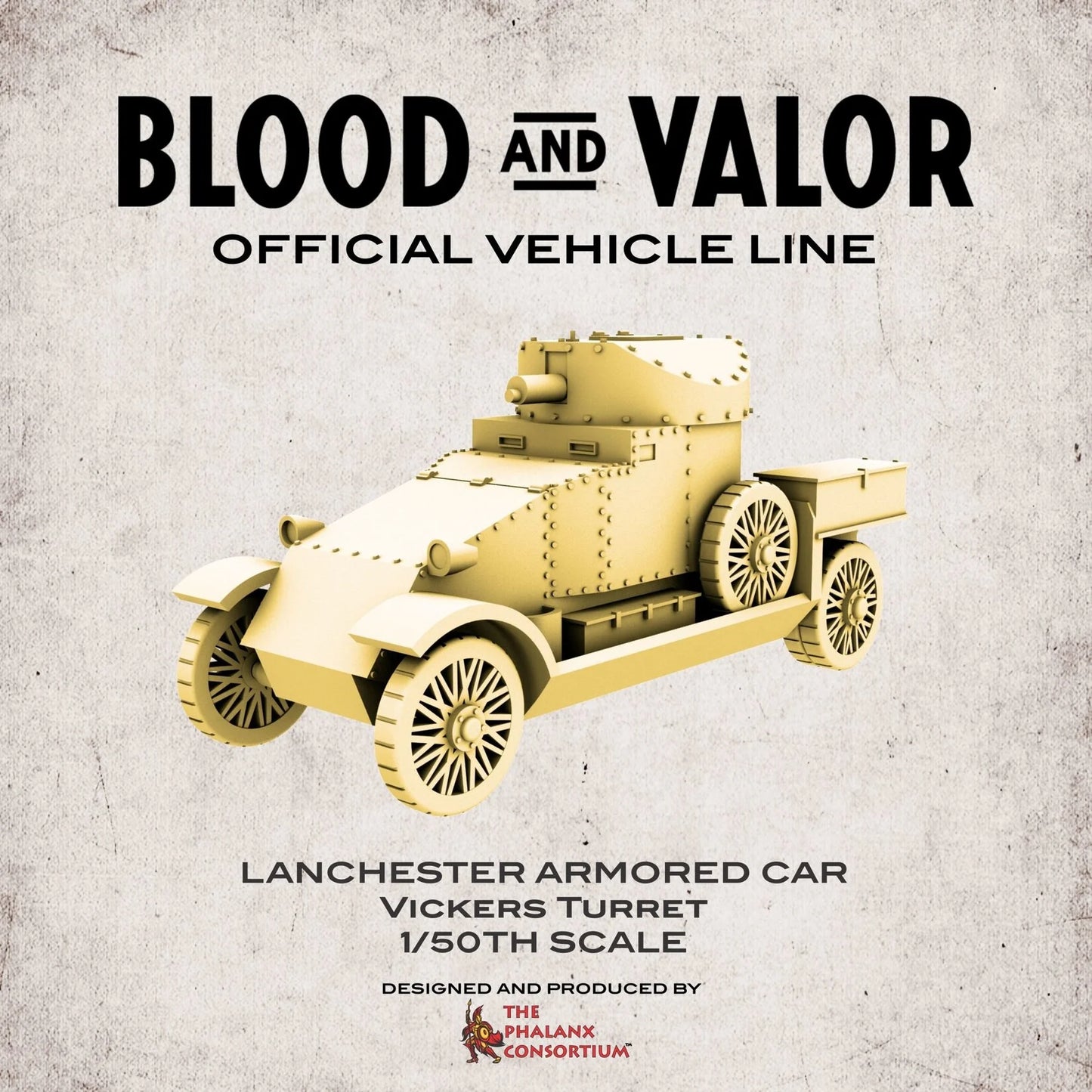 British Lancester Vickers Turret Armored Car