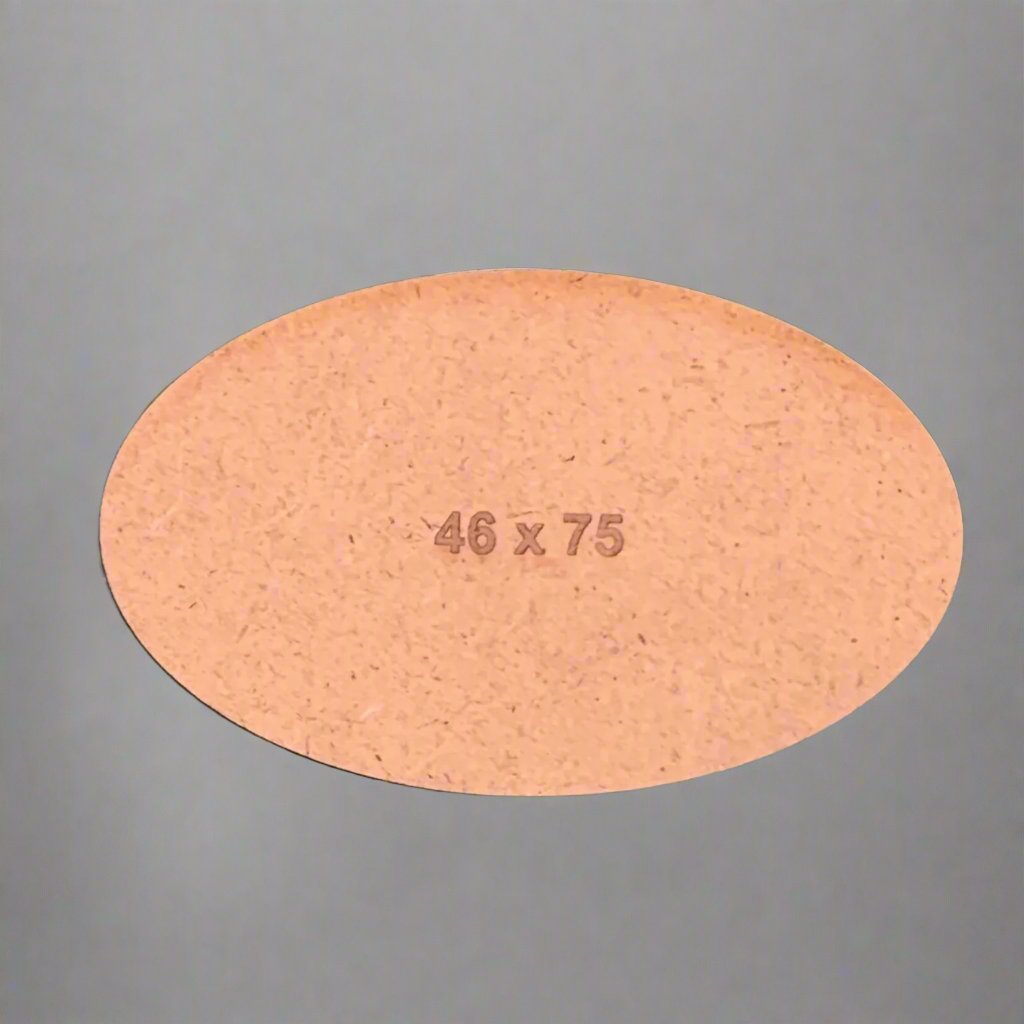 Oval 46 x 75mm MDF Bases (x2)