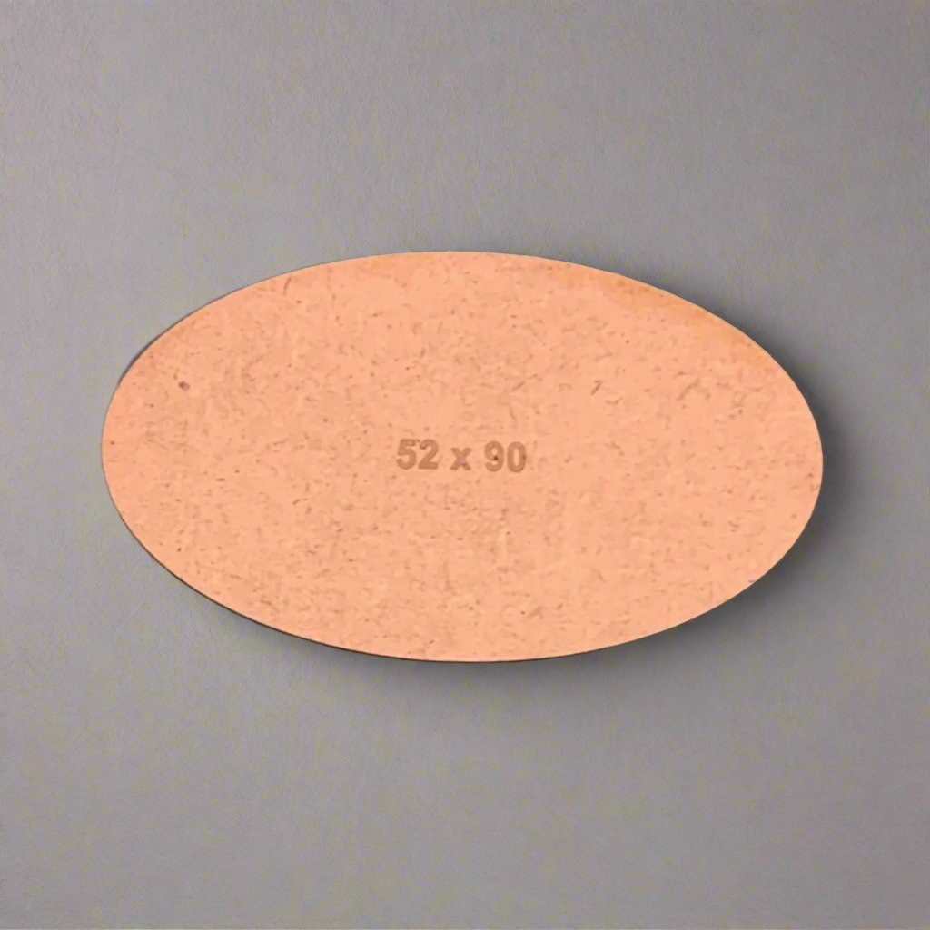 Oval 52 x 90mm MDF Base (x2)