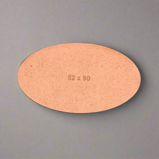 Oval 52 x 90mm MDF Base (x2)