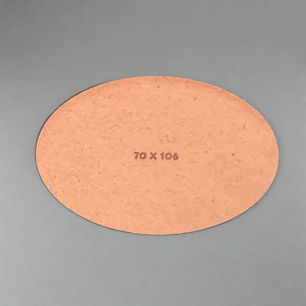 Oval 70 x 106mm MDF Base (x1)