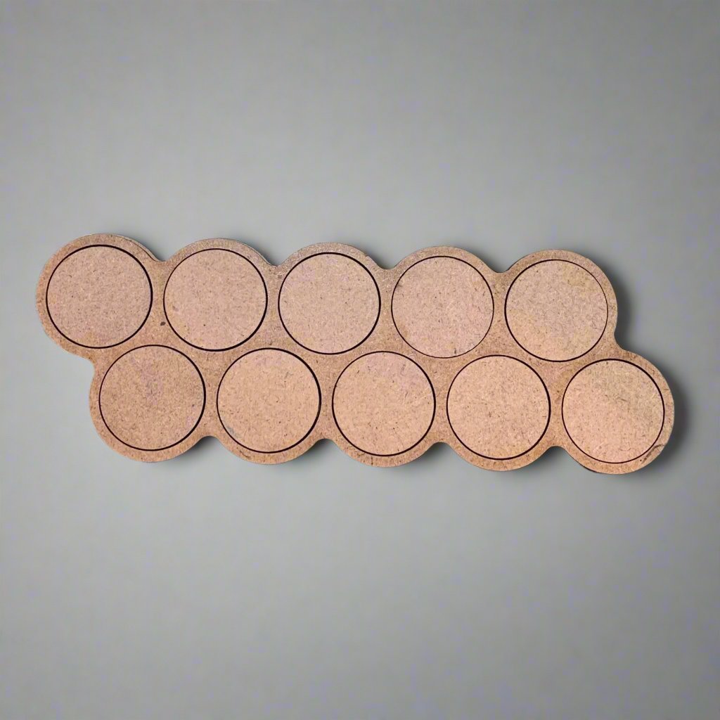 Pair of 25mm Round Movement Trays (10 Figure) 5/5 Offset